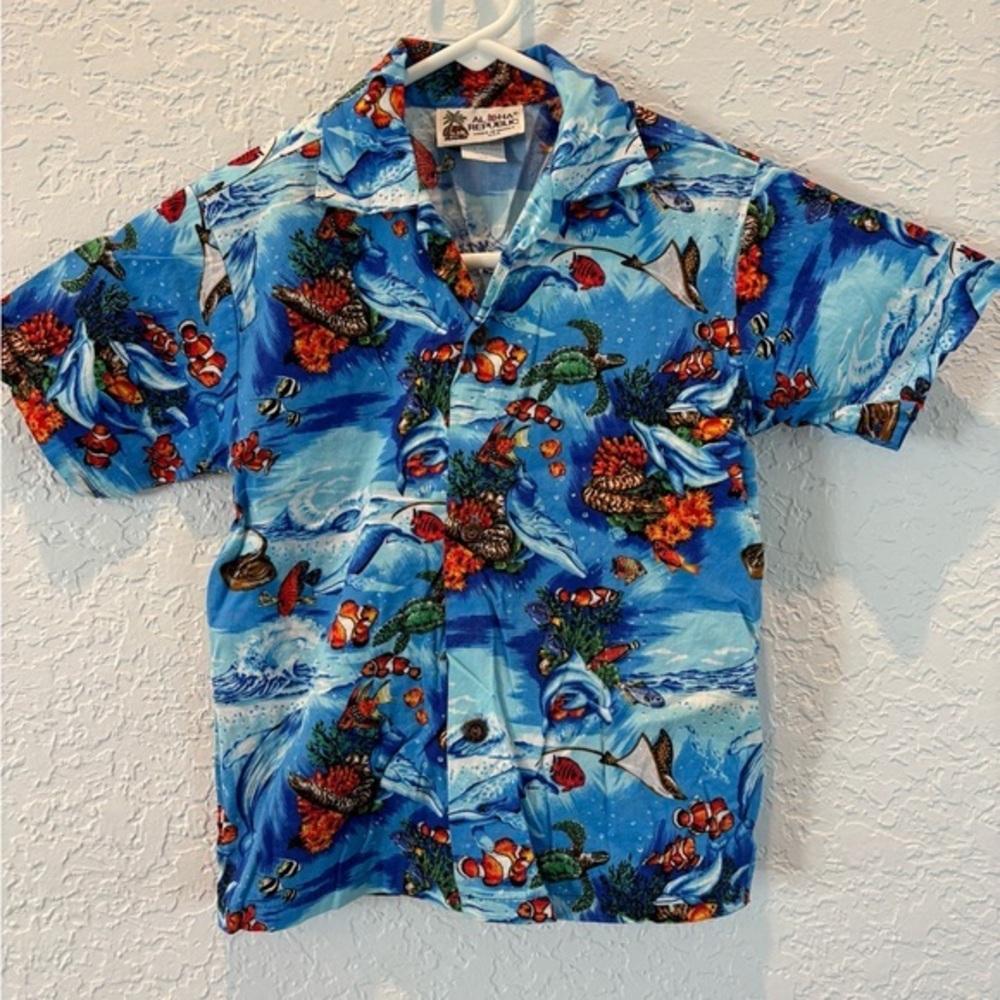 Aloha Rwpublic Kids Button Down Hawaiian Shirt